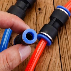 280/50PCS Quick Connect Straight Push Connector Air Line Fittings Straight Push