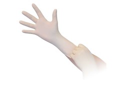 White Latex Exam Gloves, Large L, Aurelia Vibrant 5.5 mil (Box of 100)