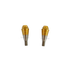 Straight multiunit abutment 0 degre made from grade 5 Eli titanium Fits Den-tium