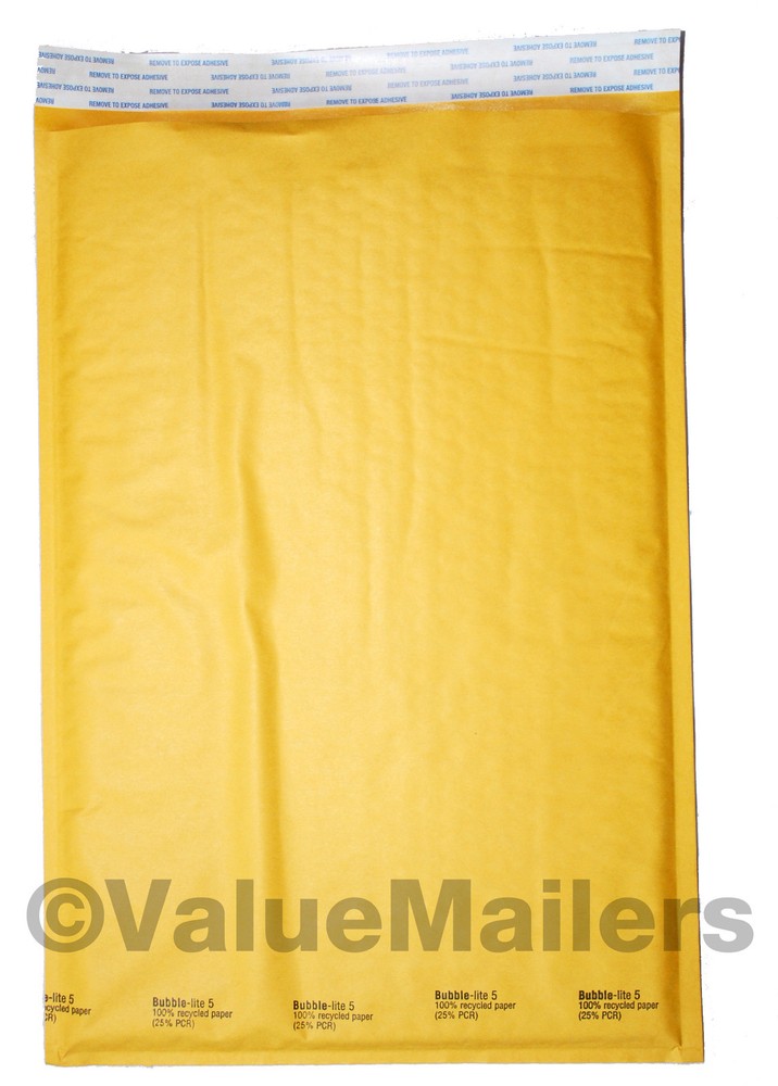 50 #5 10.5×16 KRAFT BUBBLE MAILERS PADDED ENVELOPES #5
