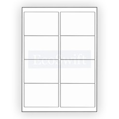 (16000) 4 x 2.5 EcoSwift Laser/Ink Address Shipping Adhesive Labels 8 per sheet