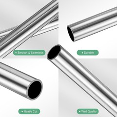 304 Stainless Steel Seamless Tubing – 300mm Length, 12mm OD for Durability