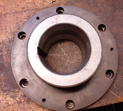 BISON MADE IN POLAND L1 MOUNT PLATE ADAPTER FOR METAL LATHE CHUCK