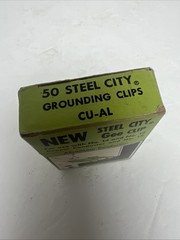 NOS Steel City Green Grounding Clip 14-12 AWG Copper Aluminum – Qty 50