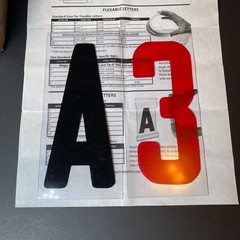 279 Outdoor Sign Condensed Flexible Flex Sign Letters Numbers 6″ on 6 7/8″ Set