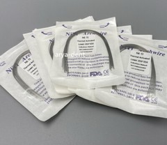 Dental Orthodontic Thermal Activated Archwires Niti Arch Wire Ovoid Natural Form
