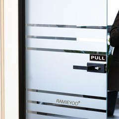 RAMIEYOO Push Pull Sticker Sign,6 Pack Push Pull Signs for Glass Doors and Ot…