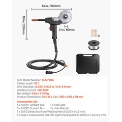 Uimoso 130Amp Spool Gun with 10FT Cable Compatible with Magnum 100SG K2532-1