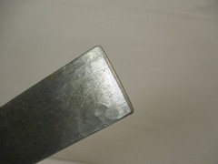 Hand Scraper with ” Scraped ” Finish Way Scraper 18″ Long w/ Handle Blunt End VG