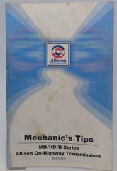 Allison Mechanics Tips Book MD HD B Series Transmissions MT2159EN