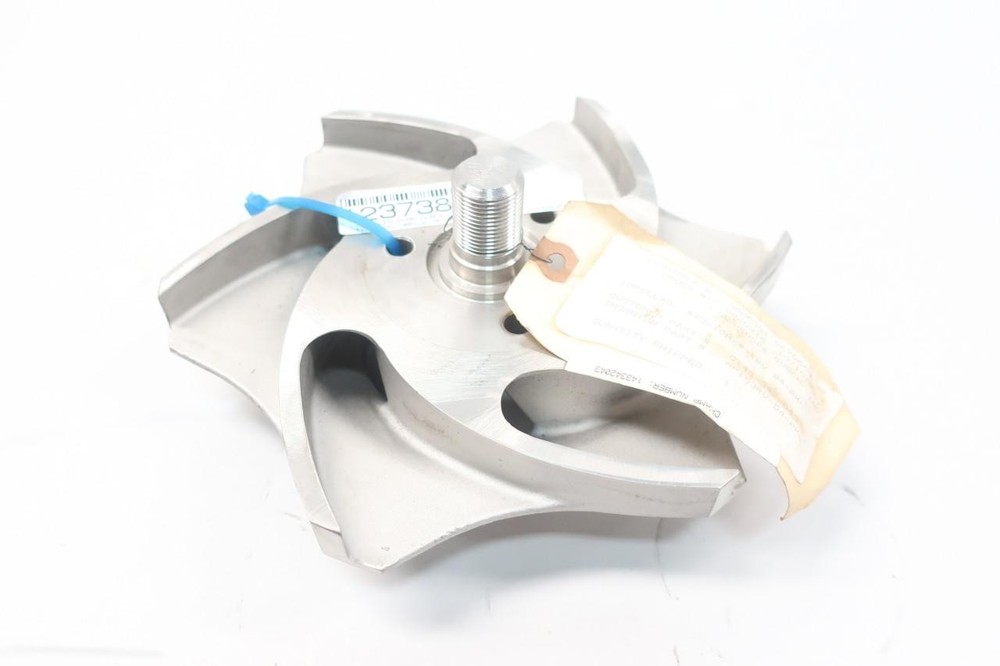 Durco 9-5/8in 6-vane Stainless Pump Impeller