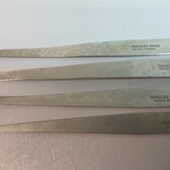 RUGGLES-REDMOND SPATULAS (4) 8963, 8964, 8979, 8999. EIGHT IN. LONG. (C201).