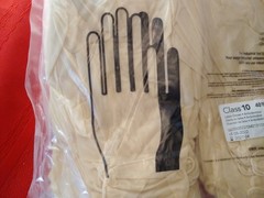 CERTICLEAN Class 10 Latex Gloves Pack of 100 Ambidextrous XL
