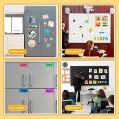Magnetic Sheets with Adhesive Backing, 6 Pack 4″X6″ Picture Size, Photo Magnets