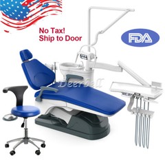Dental Unit Chair DC Motor Computer Controlled PU Leather Doctor Stool TJ2688-A1