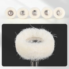 AZDENT Dental Polishing RA Brushes Wheel Goat Hair/Felt/Cotton for Contra Angle