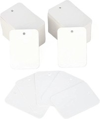 1000Pcs Price Tags, White Clothing Tags for Retail, Small Kraft Paper Tags for L