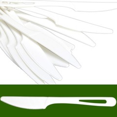 Disposable Knives Made From Non-GMO, Plant-Based, Plastic, 50 Pk. Sturdy