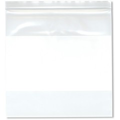 Plymor 8″ x 8″, 4 Mil Heavy Duty White-Block Zipper Reclosable Plastic Bags