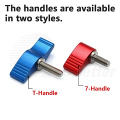 1/4 3/8 UNC Thumb Screw Clamping Lever Wing Knob Hand Grip Bolt Adjustable Metal