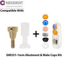 Dental Locator Abutment Overdenture Male Caps Fits NEODENT GRAND MORSE GM 1-6mm