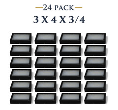 24 Pack of 3 x 4 x 3/4 Riker Display Cases Boxes for Collectibles, Arrowheads