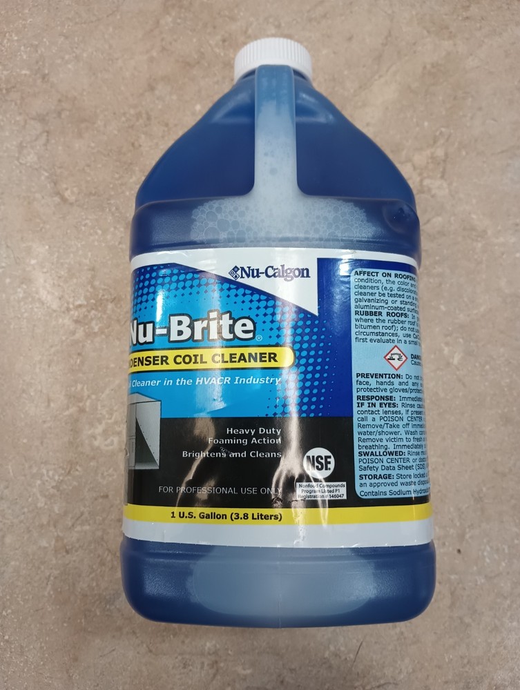 Nu-Calgon 4291-08 Nu-Brite 1 gal Condenser Coil Cleaner