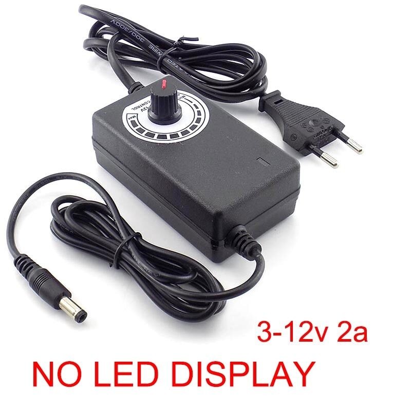 Adjustable AC To DC 12V Power Supply Adapter 3V 6V 9V 12V 24V 15V 2A converter