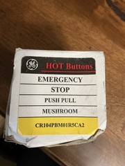 General Electric Heavy-Duty Oiltight Mushroom Head Pushbutton Switch Open Box