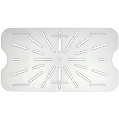 HUBERT Drain Shelf for Cold Food Pans Translucent Drain Shelf, Full Size