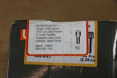 Unbrako 7/16″-20 X 2″ Socket Head Cap Screws 50 Pieces Alloy Steel #104593