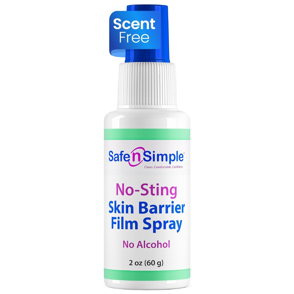 Safe n Simple No Sting Barrier Film Spray 2 oz Skin Protectant Ostomy Care