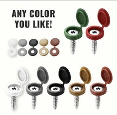 40 PCS Snap-On Screw Cover Caps – 4 Colors | Furniture, Cabinets, DIY