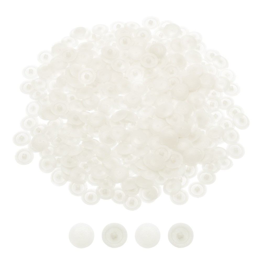 300Pcs Plastic Screw Cap Covers 12mm Tapping Screw Cover Warm-White