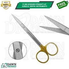 Premium German TC Iris Scissors 4.5″ Straight Surgical Dental Instruments