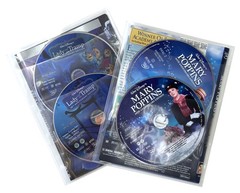 200 CheckOutStore Clear 2 Disc CPP Sleeves & DVD Booklet **1-3 DAYS
