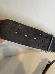 Tex Shoemaker & Sons Basketweave Leather Duty Belt 40” Holster Gun Belt + Buckle