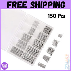 150 Pcs Automotive Cotter Pin 304 Stainless Steel Cotter Pins Assortment Kit …