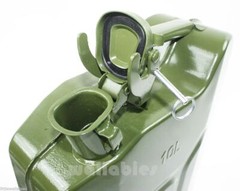 2.5 Gallon 10L Jerry Can Gas Steel Tank Green Military NATO Style Storage