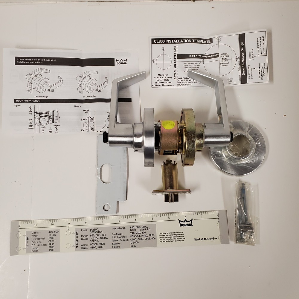 “NEW” Dorma Classroom Intruder Lock, CL877J LRC 626 RH, CL800