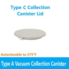 Dental Type A Vacuum Collection Canister, Lid, Replacement Parts, Accesories