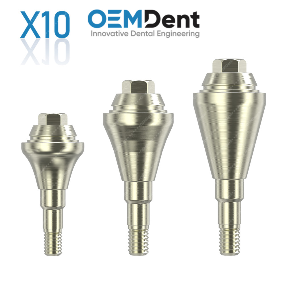 10x Dental Straight Multi Unit Prosthetic Ø4.8mm Megagen® BlueDiamond Compatible
