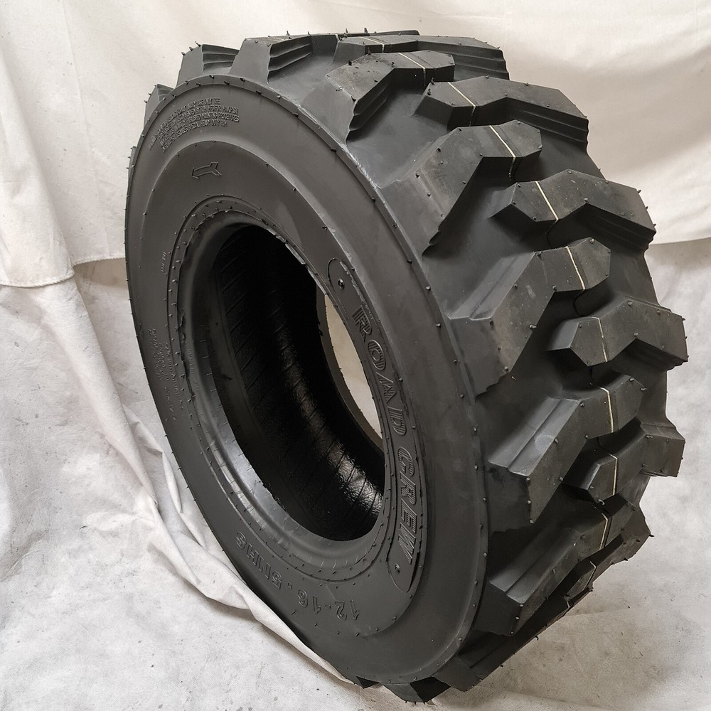12-16.5, 12×16.5 ROAD CREW NHS 14 PLY SKID STEER TIRES FOR BOBCAT DEEPER TREAD