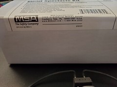 MSA Spectacle Kit 816137 for Prescription Lenses Used in Advantage Facepiece NIB