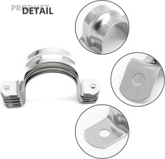 10Pcs 2 Inch Stainless Steel Conduit Clamps | Two Hole Strap, U Bracket Rigid…