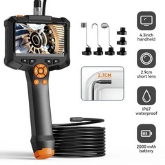 INSKAM 1080P Industrial Endoscope Camera 4.3″ IPS Screen IP67 Borescope