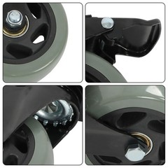 4PCS Heavy Duty 4″ Caster Wheels Capacity with brake
