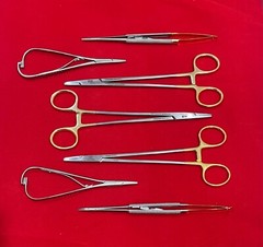 Lot of 7 Pcs V. Mueller SU16062 Mayo-Hegar and Hu-Friedy Needle Holders Mathieu