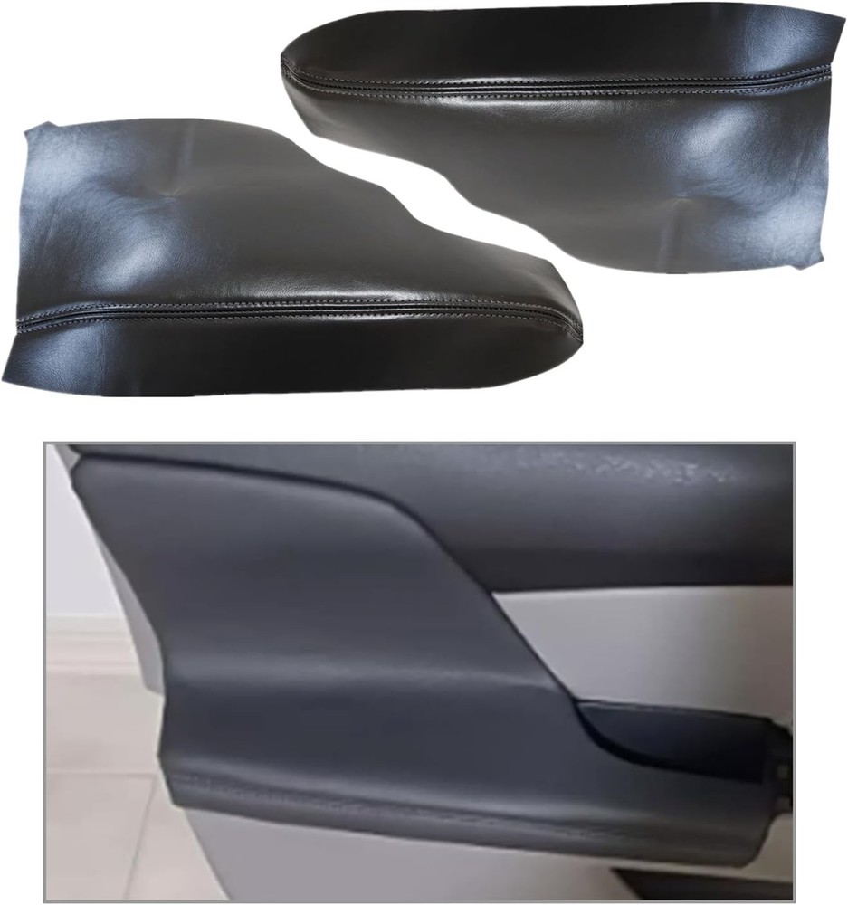 2PCS Dark Gray Door Armrest Cover Replacement for Honda Odyssey 2011–2017 Panel