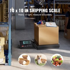 VEVOR Shipping Scale Digital Postal Scale 110 lbs x 0.07 oz. AC/DC Package LCD
